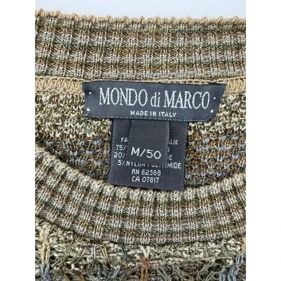 Mondo di Marco　made in Italy　 レーヨンシャツ Mondo di Marco Italian Made Cashmere&frasl;Wool Navy Double Breasted